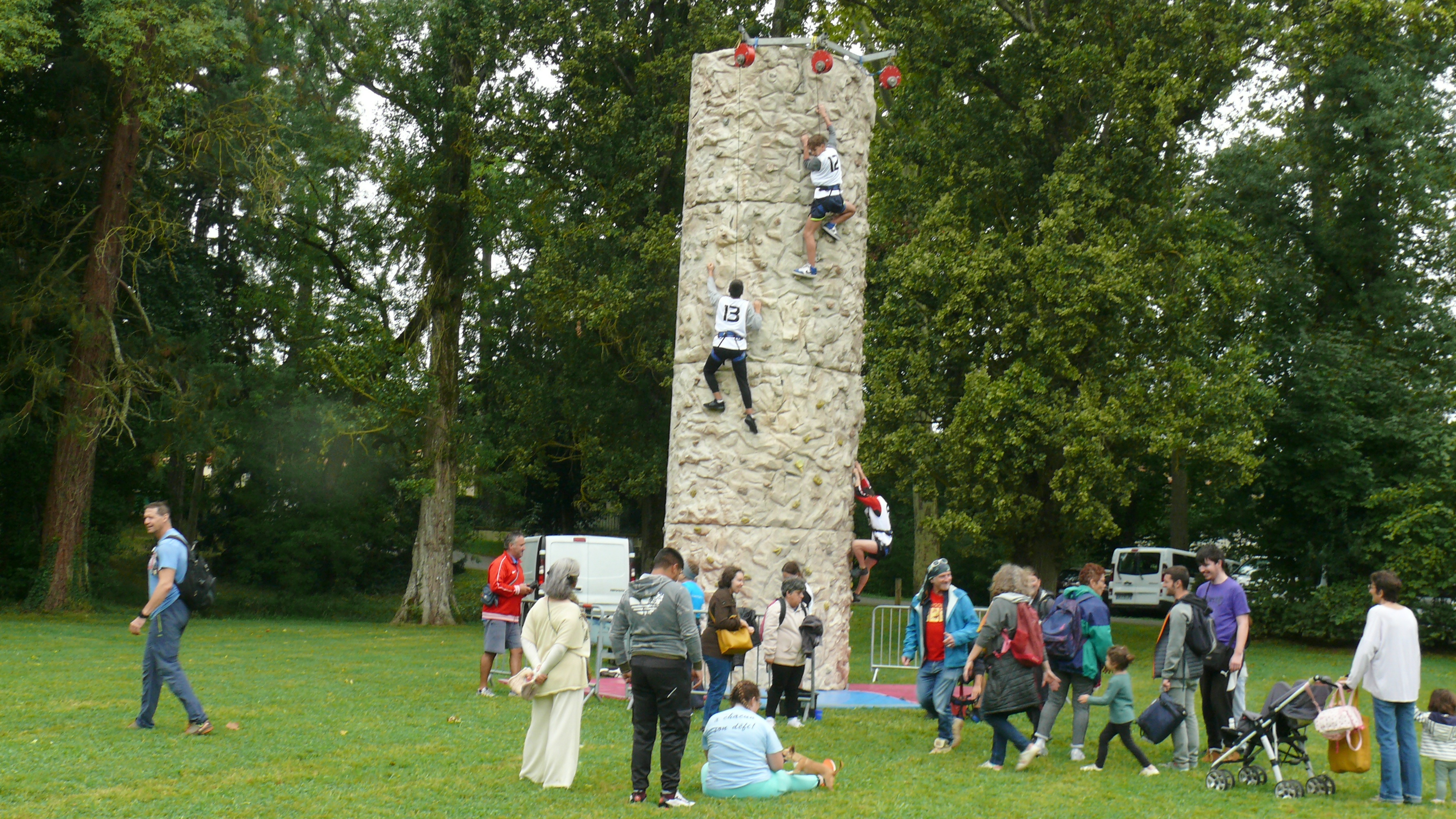 Mur d'escalade.