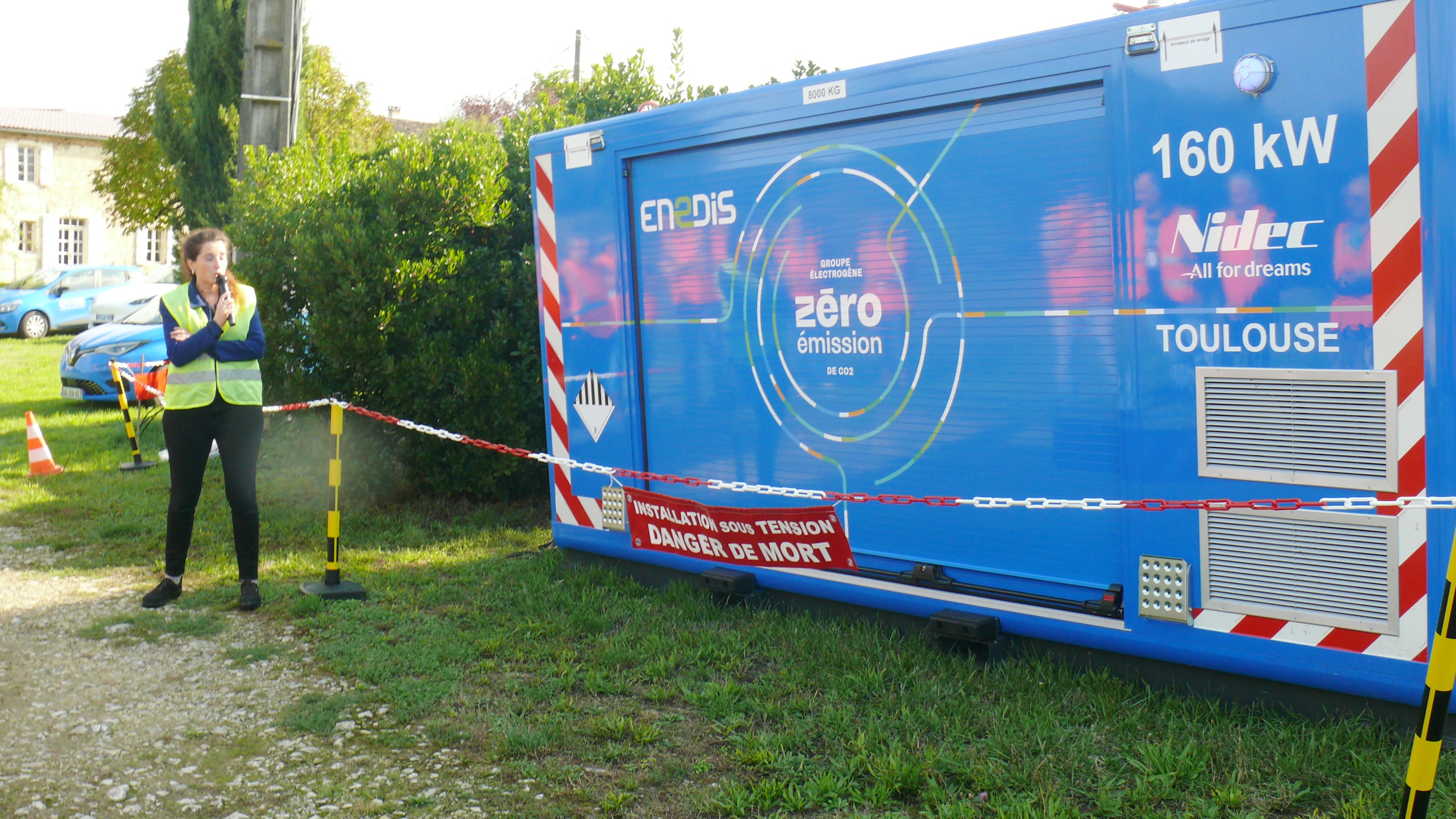 Le groupe électrogène avec avec zéro bruit, zéro nuisance olfactive, zéro émission de CO2.