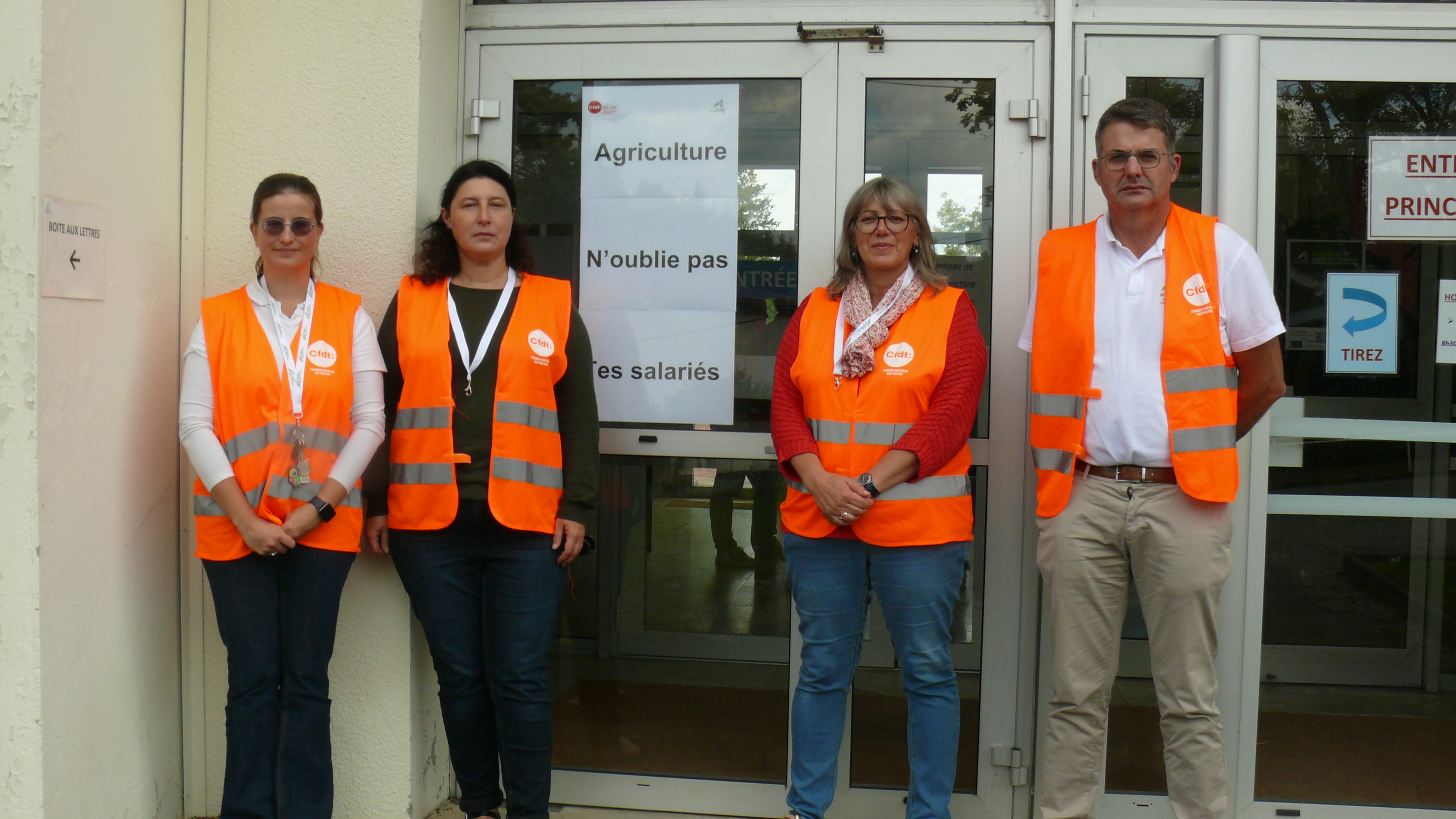 Les délégués syndicaux CFDT.