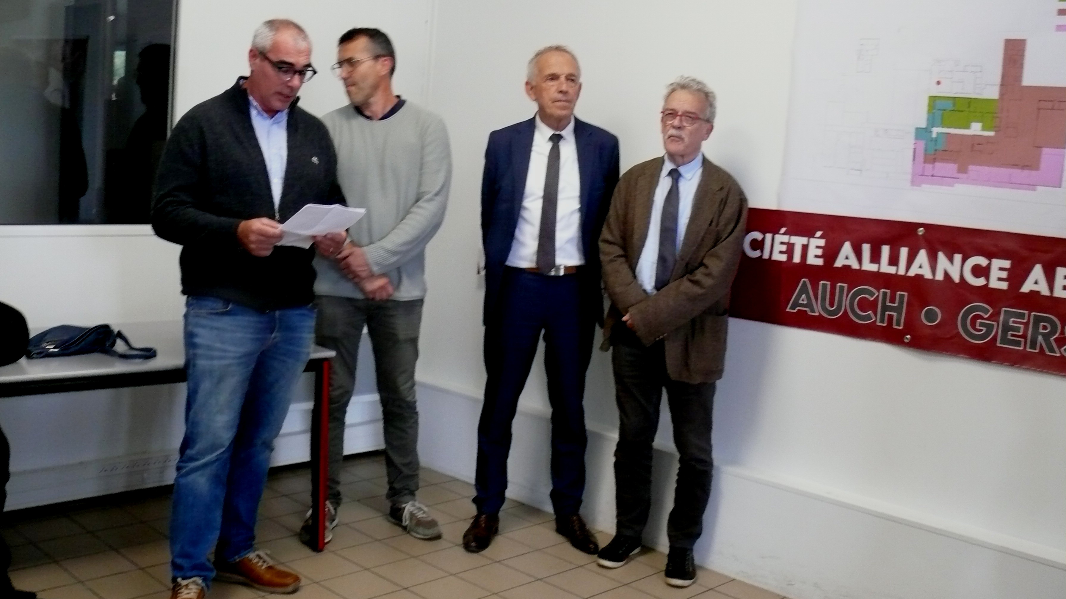 Le président de 3A Gers, Olivier Trébosc, a présenté la phase des travaux.