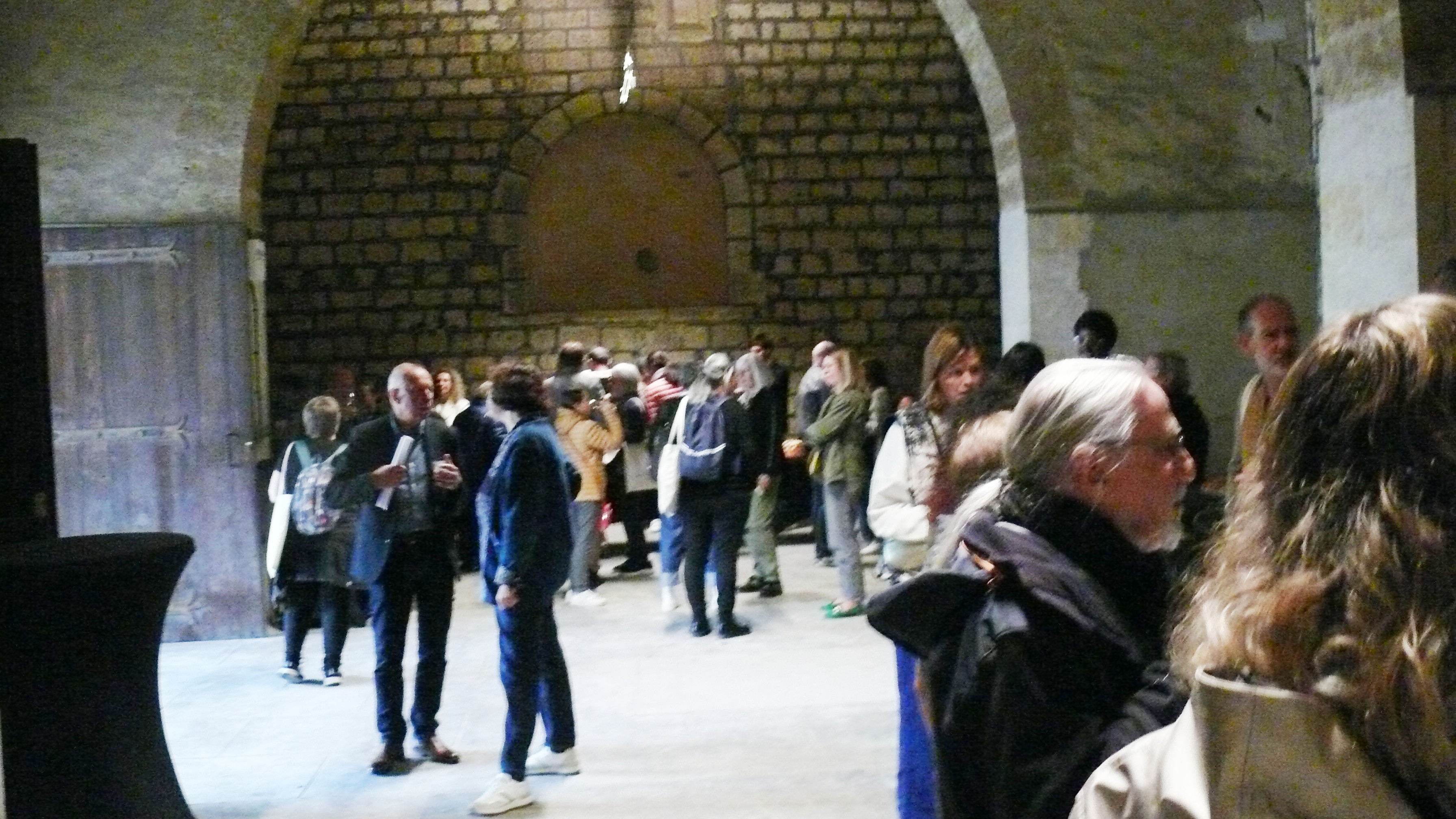 Ultime étape, le cloître des Cordeliers pour un moment convivial.