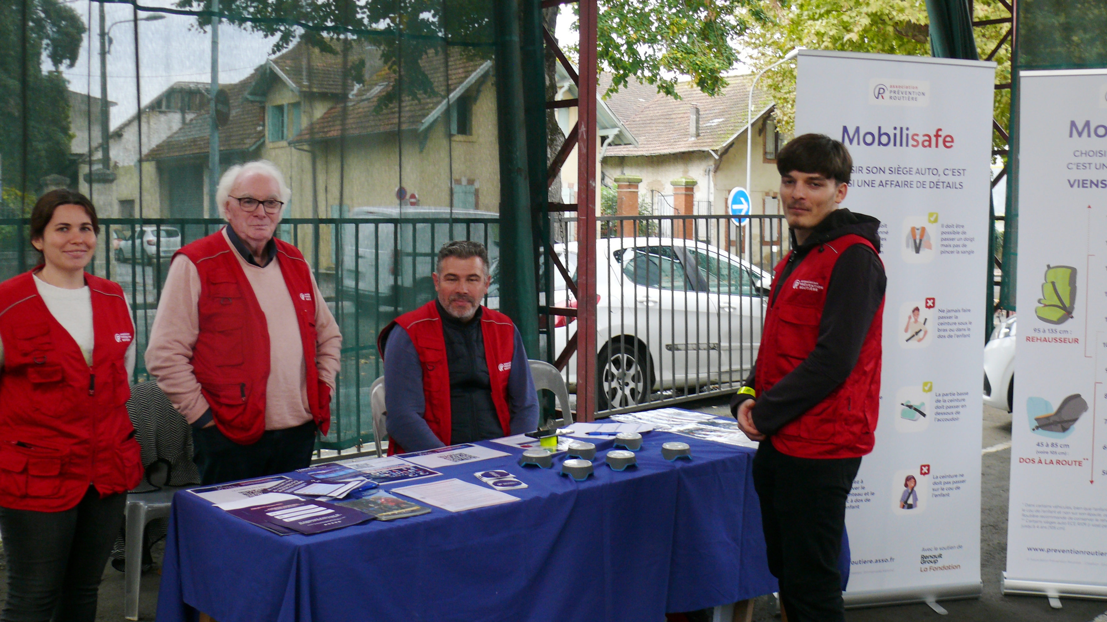 Stand de la prévention routière.