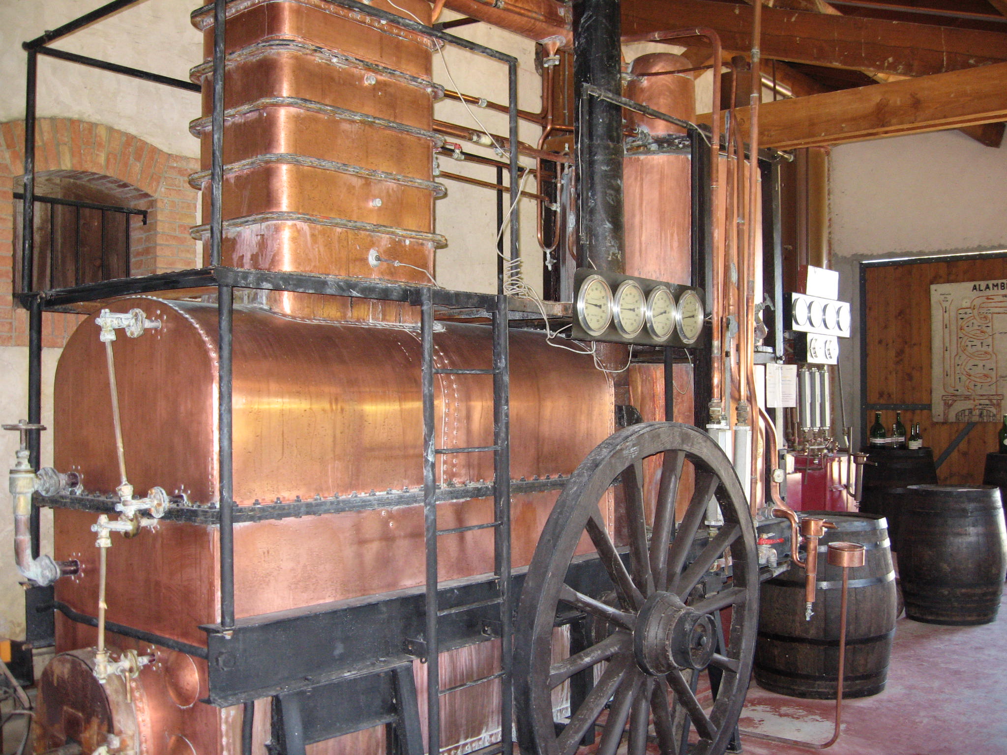 L'alambic du Château Garreau
