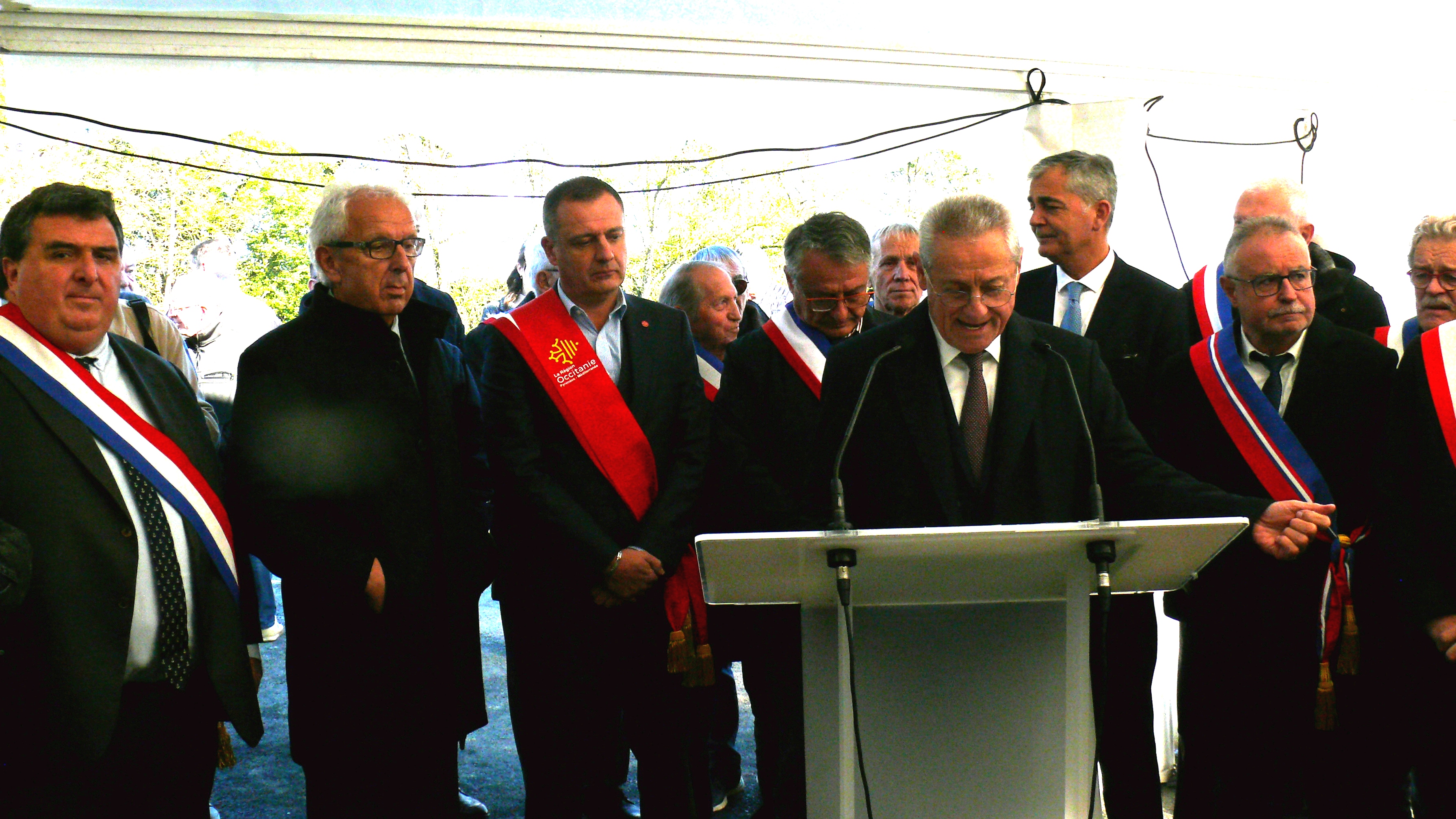 Francis Dupouey lors de son discours.