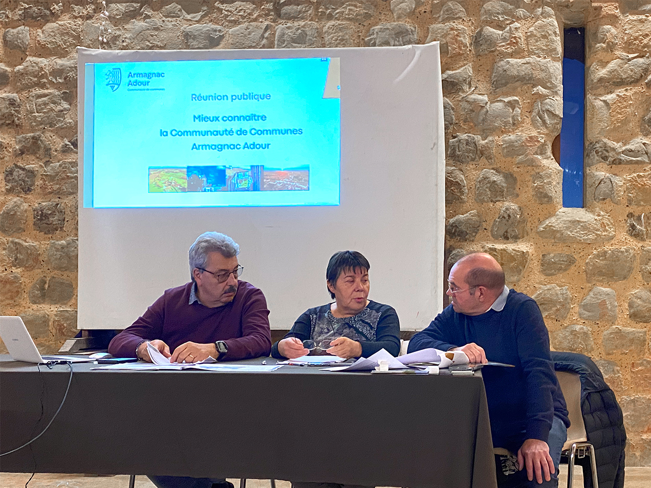 Michel Petit, Béatrice Pasian et Philippe Bastrot