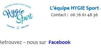 contact pour inscriptions ou