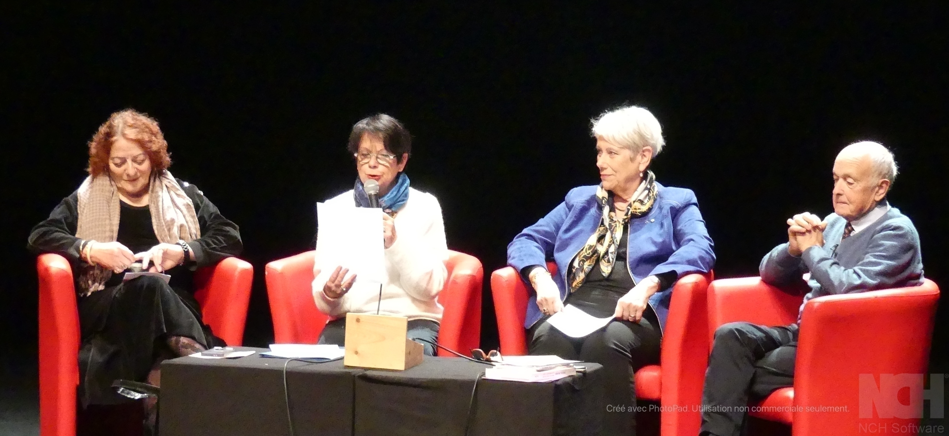 Jaqueline Curato, Marie-Paul Garcia, Claudie Fieux, et Hervé Cortès
