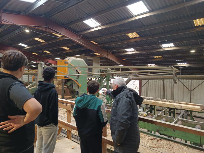 Visite de la scierie