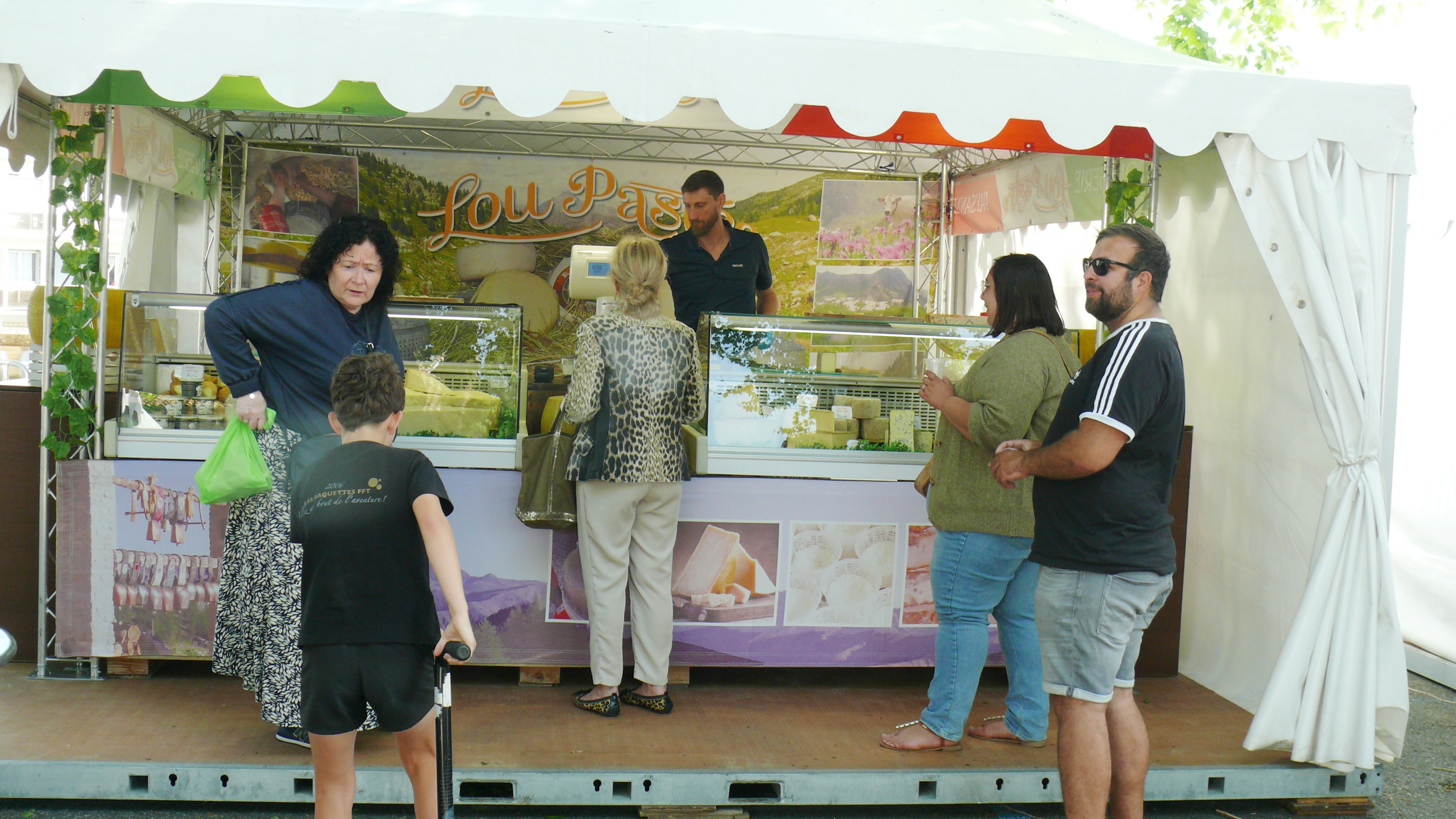 Stand des fromages.