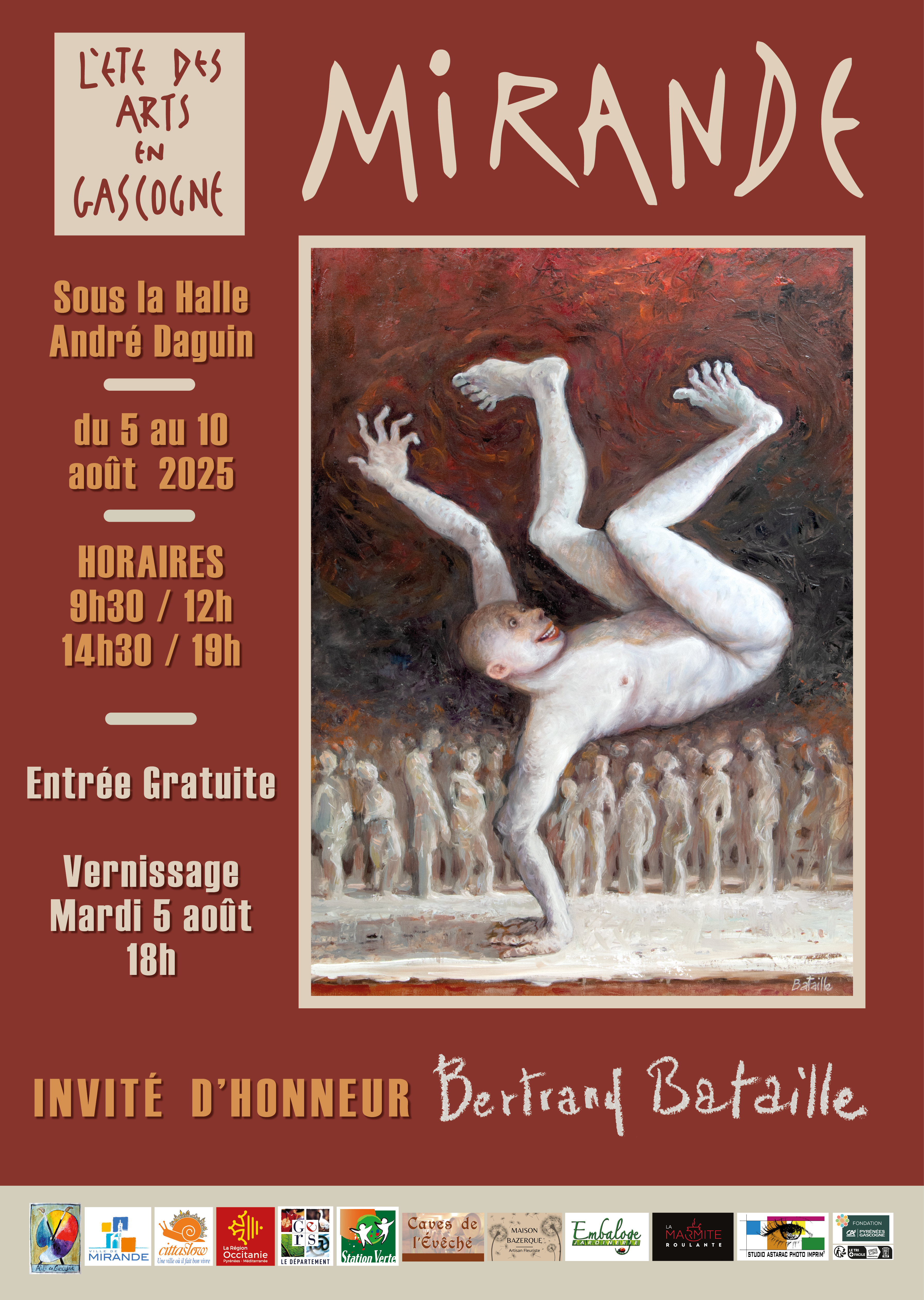 Affiche l'été des Arts en Gascogne