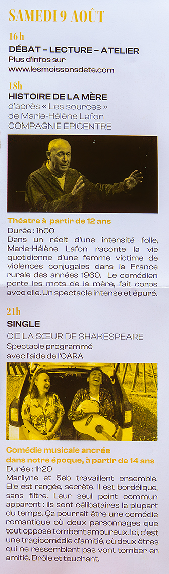 programme du samedi