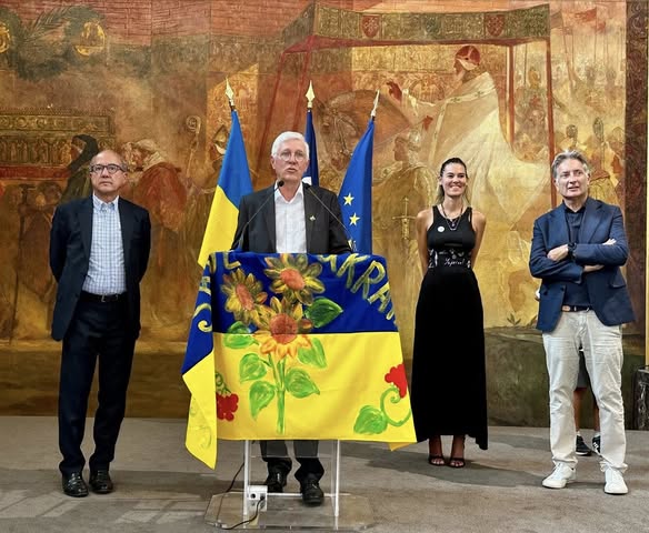 L'Adjoint au Maire de Toulouse, Jean-Claude Dardelet rappelle l'amitié indéfectible de Toulouse et de Kiev