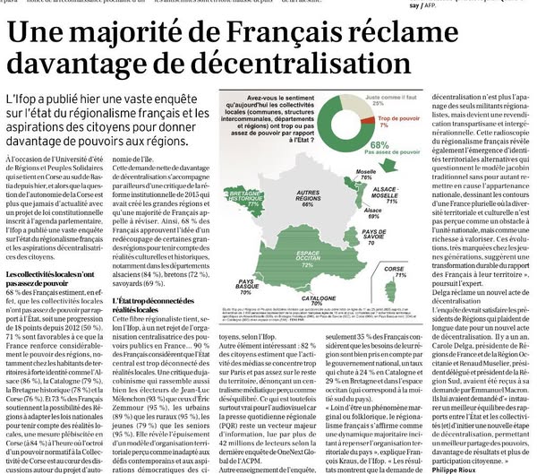 Montée en puissance du régionalisme