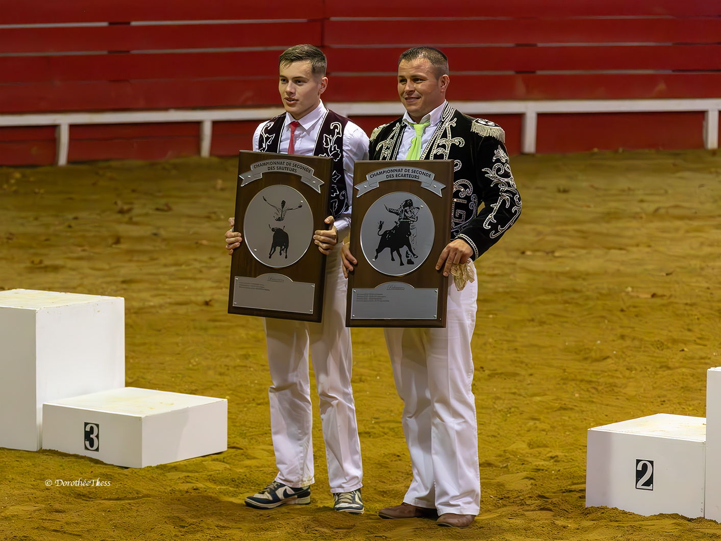 les vainqueurs,  sauteur: Matteo Darrignan et écarteur: Sébastien Gil