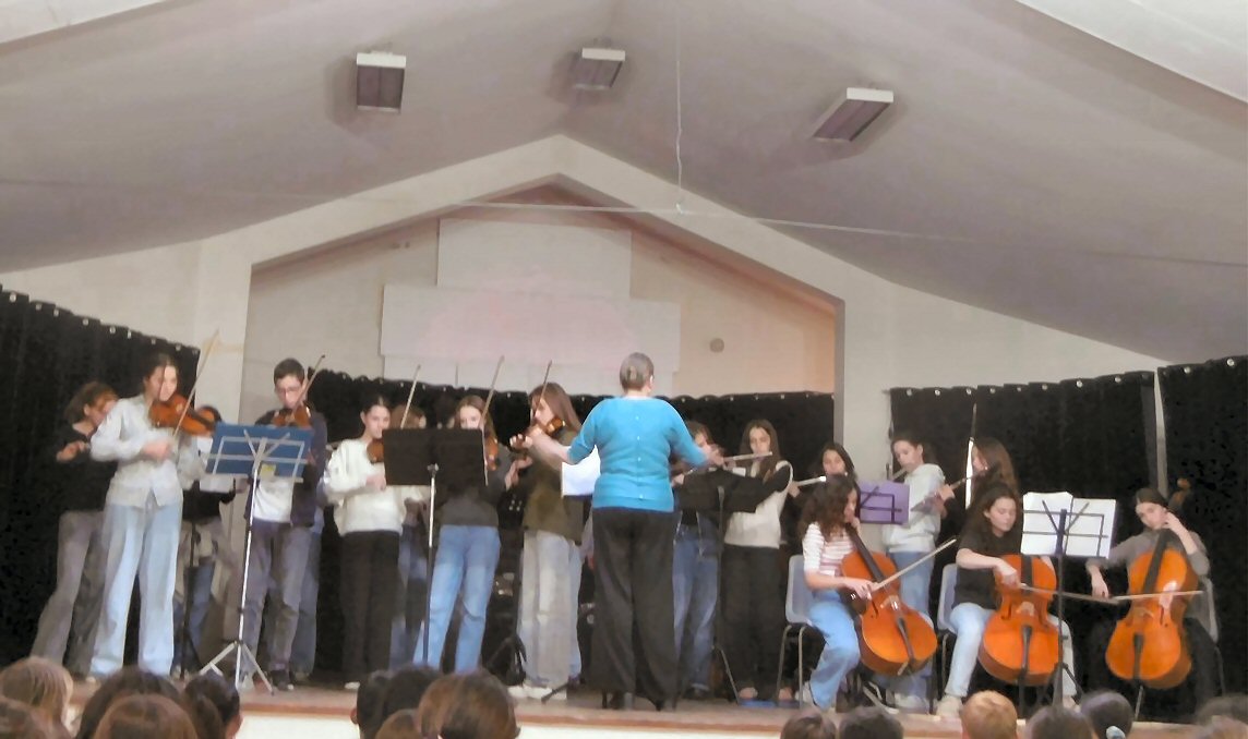 Avec l'Orchestre du collège Simone Veil