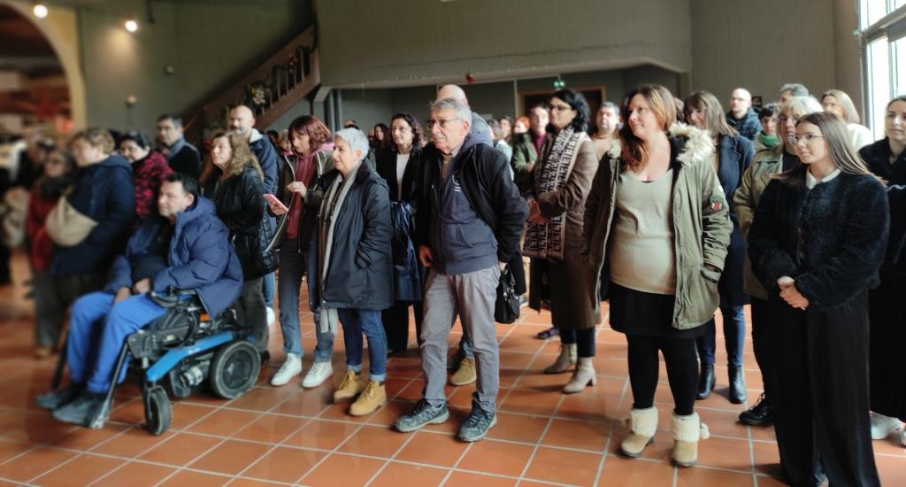 Une  partie du personnel venu nombreux