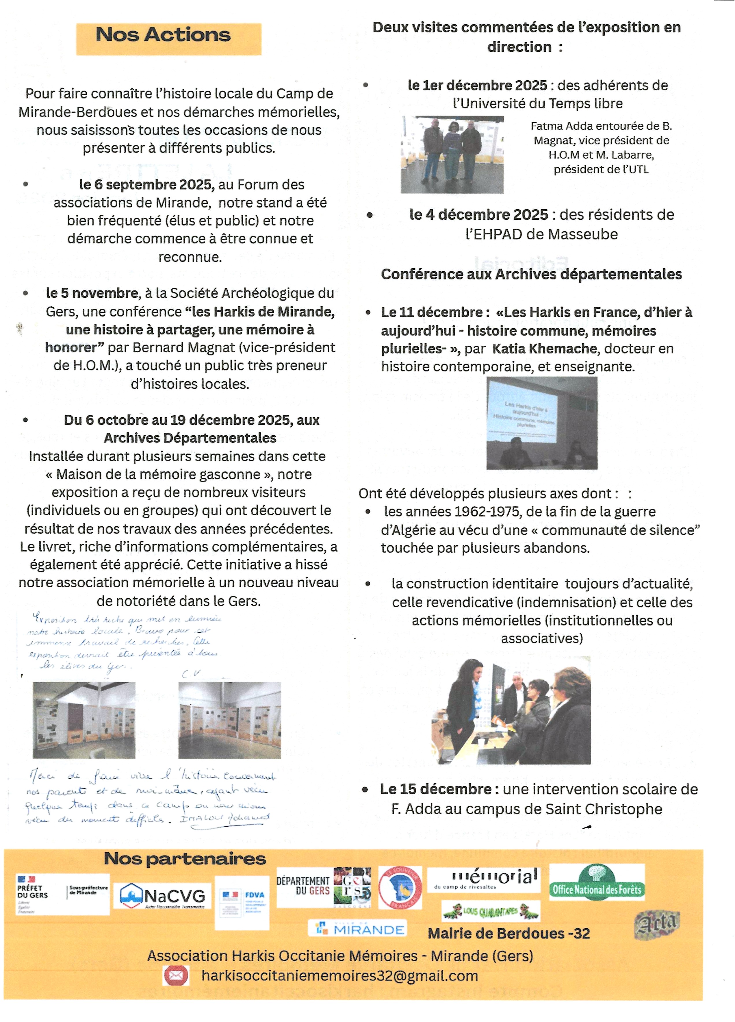 Infolettre N°6 page 2.