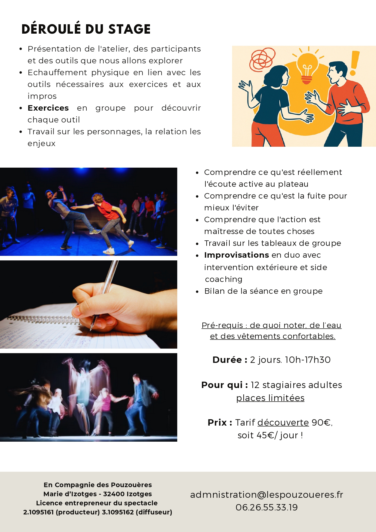 stage impro pouzoueres