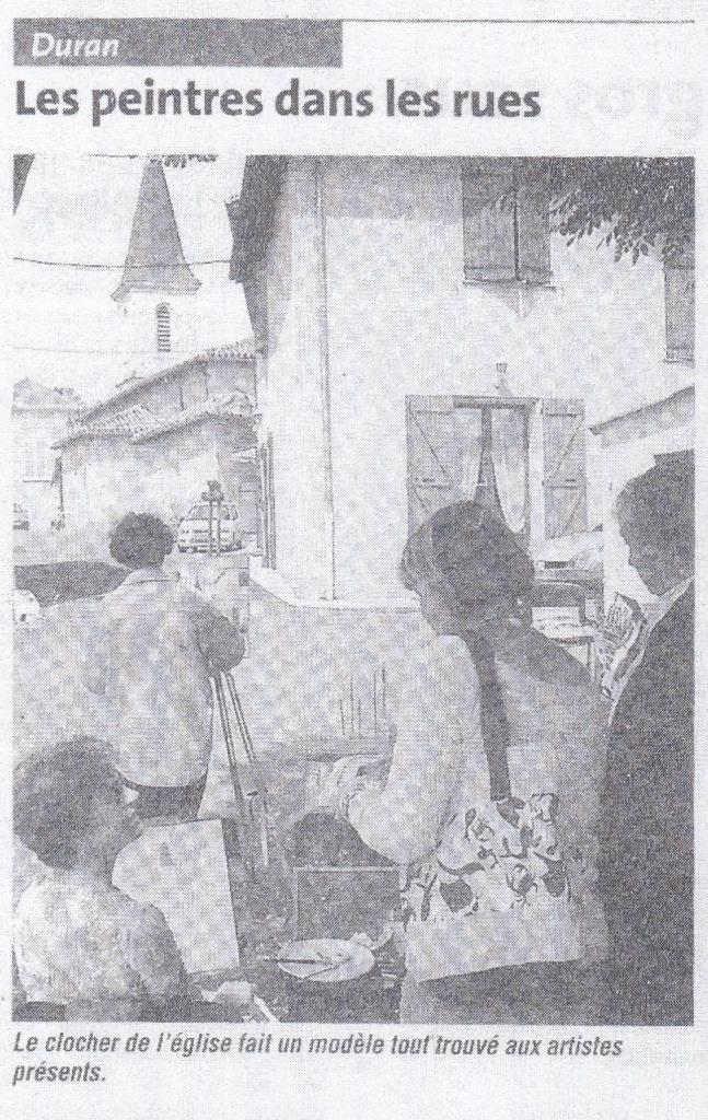 "Artistes dans la rue " organisé par l'élève Arlette Bros
