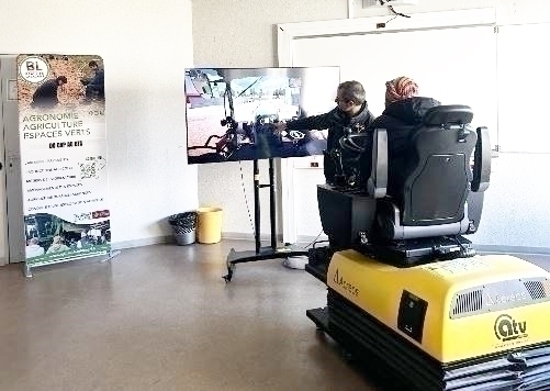Atelier simulateur de conduite.