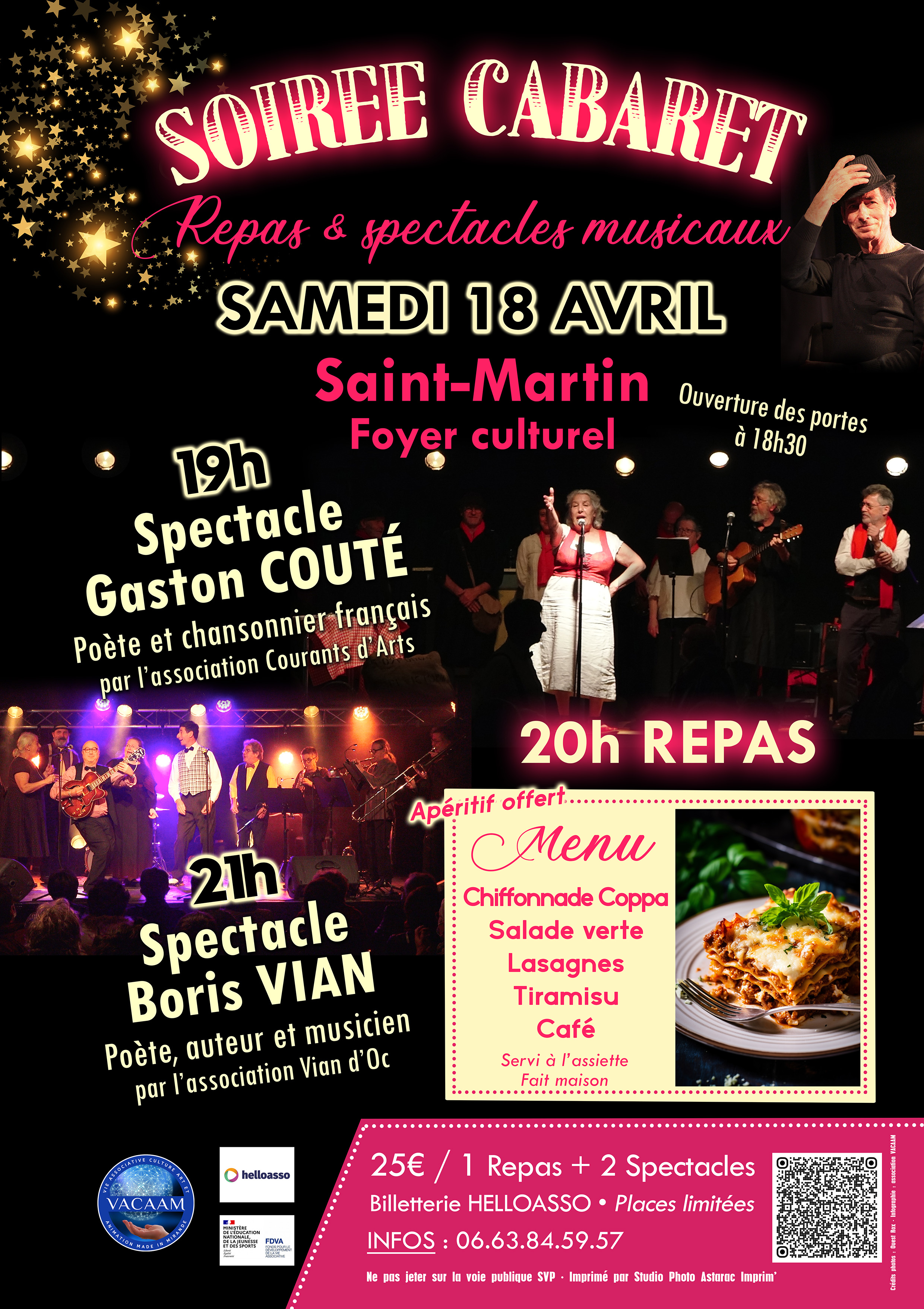 Affiche num Cabaret 18 avril St Martin
