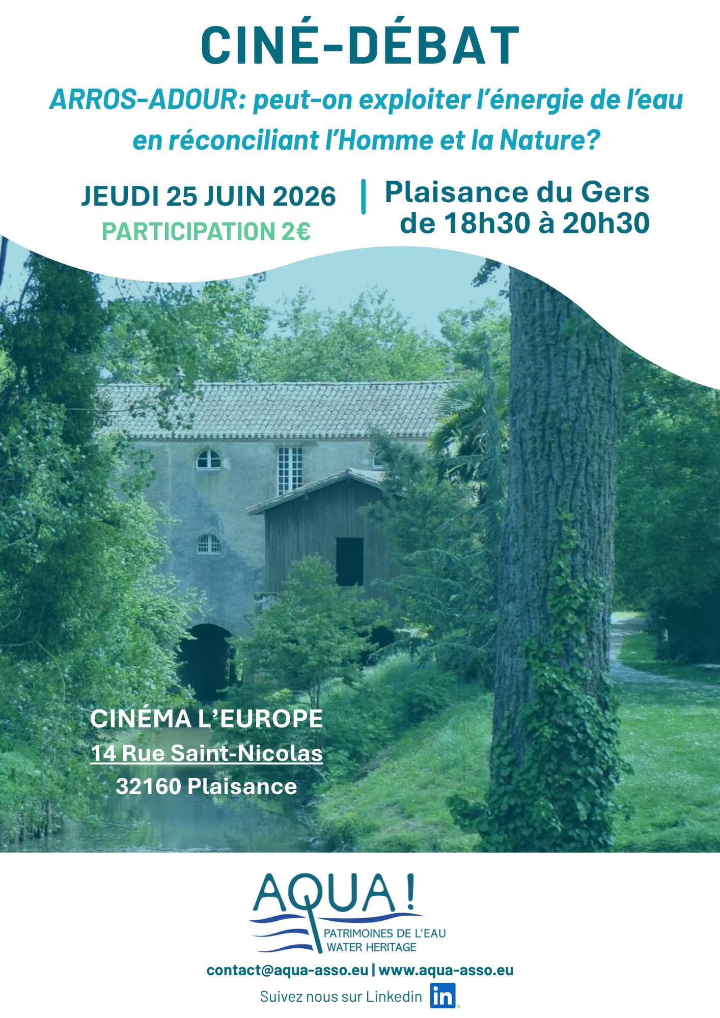 Affiche Ciné Débat AQUA