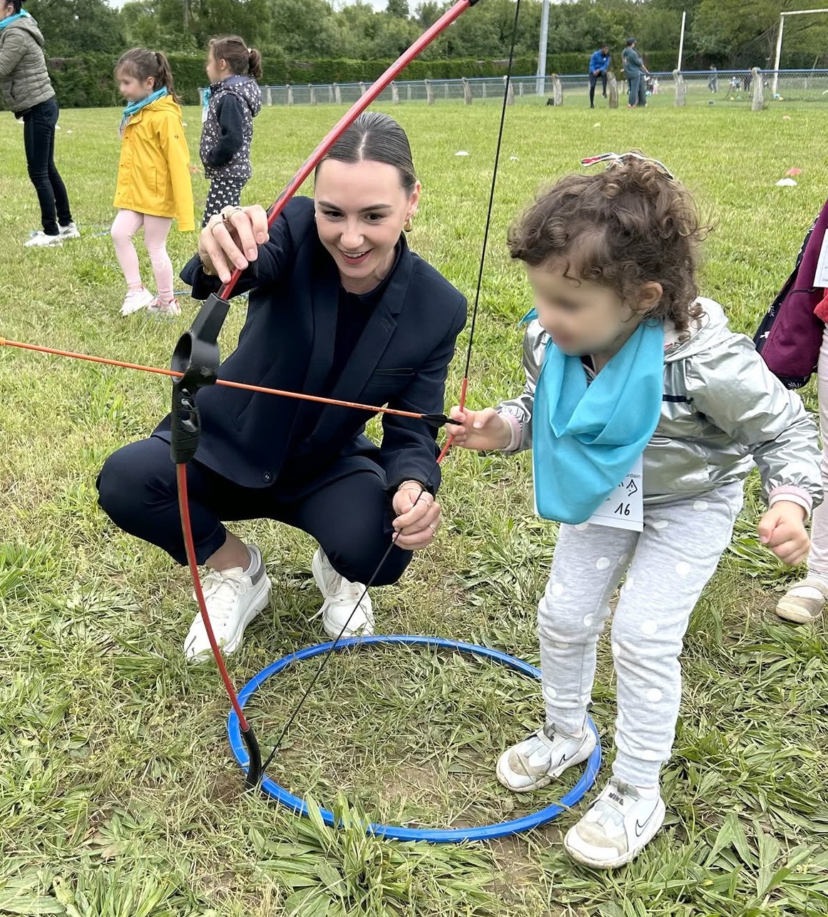 5ᵉ édition des Olympiades des école/ Eloïse Davezac 1ère adjointe participe