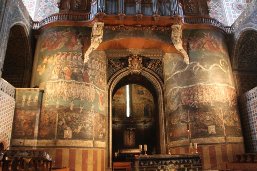 Le jugement dernier , monumentale fresque dans la cathédrale