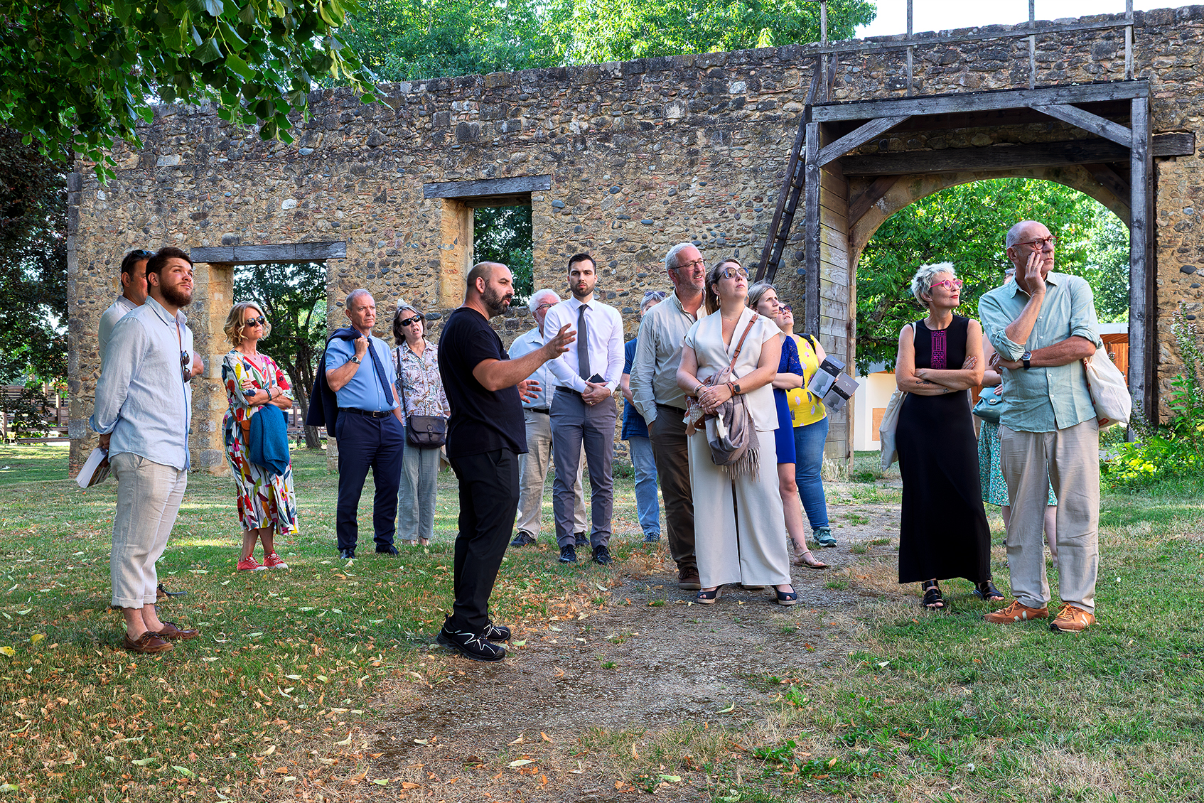 Jeremy Clermont, qui guide la visite