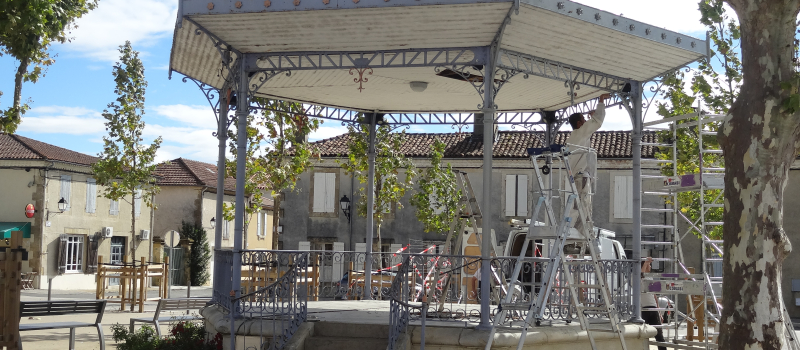 Inauguration de la place Carnot après de gros travaux 