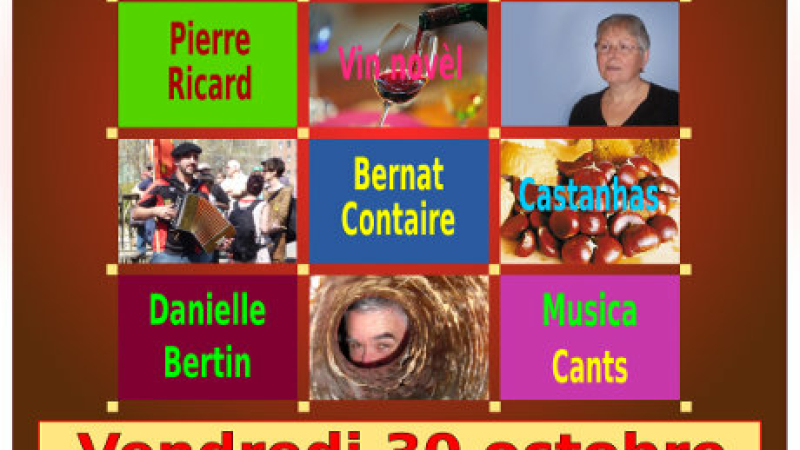 Veillée Occitane : Contes, chants, châtaignes et vin nouveau avec 