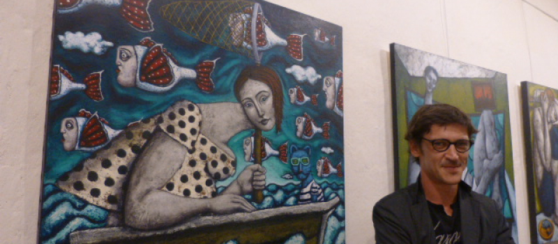 Exposition à la galerie de l'Ane bleu