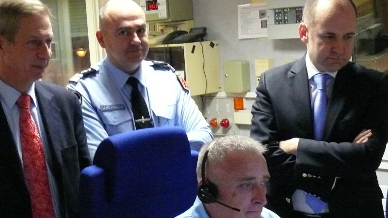 AUCH : A la veille de la Saint-Sylvestre, le secrétaire général de la préfecture, Christian Guyard, et le directeur du cabinet du préfet, Christophe Saint-Sulpice, ont rendu visite au Groupement de gendarmerie