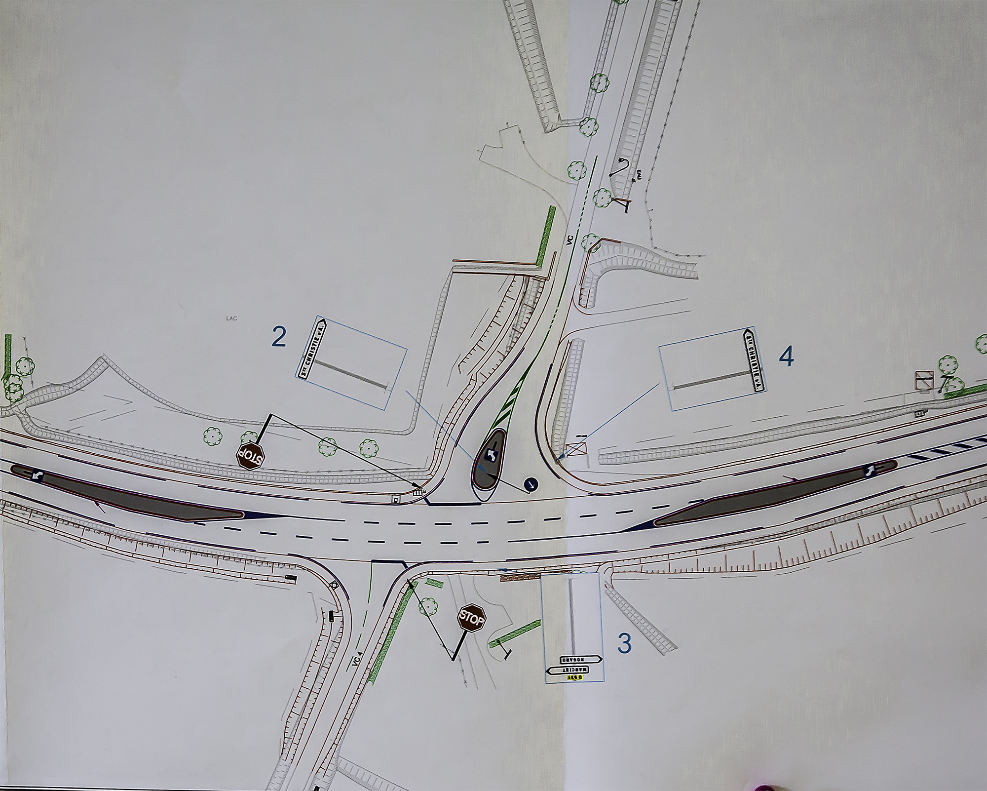 11 Travaux du carrefour vers Sainte-Cgristie 1bis 100116.jpg