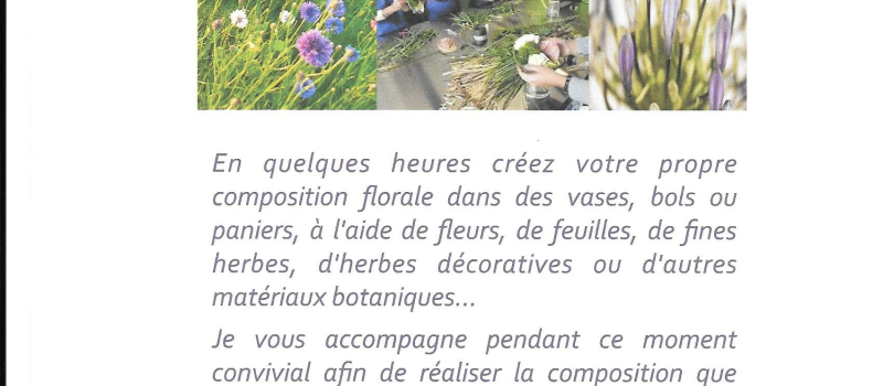 MAUVEZIN  - des ateliers de création de composition florales....à votre disposition...