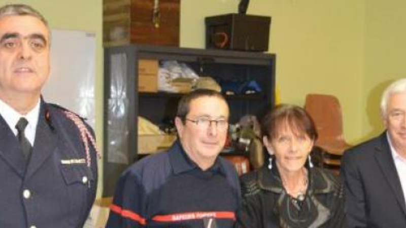 L'ISLE-JOURDAIN  HONNEUR A UNE FIGURE DES SAPEURS POMPIERS