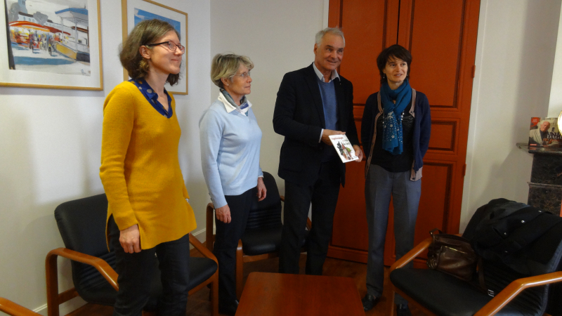 Anne Laybourne, nouvelle sous-préfète de Mirande,  en visite dans la Communauté de Communes Val de Gers 