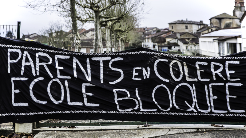 L'école d'Aignan bloquée par les parents et les élus