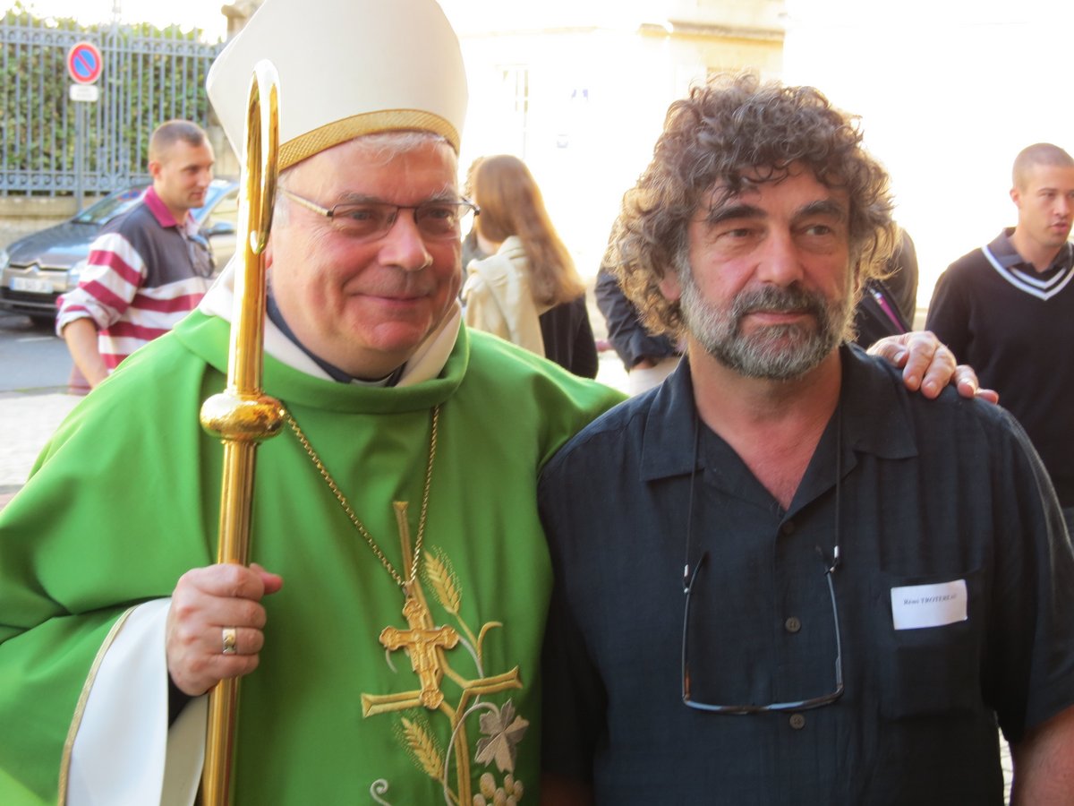 monseigneur Herbreteau et Rémi trotereau