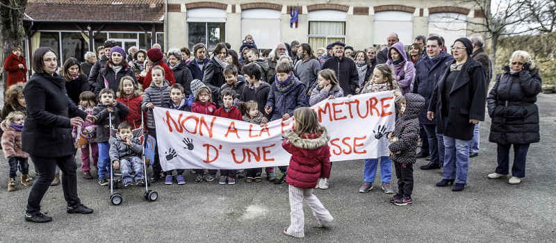 Contre la suppression d'un poste d'enseignante à Manciet
