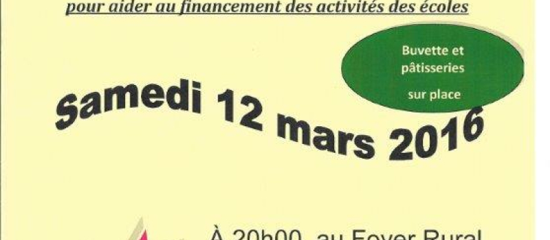 MAUVEZIN - Super  Loto des écoles  samedi 12 Mars à 20h