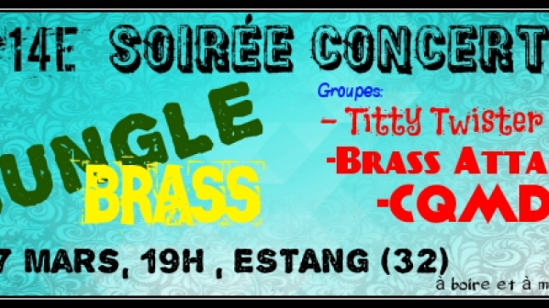 Estang : Brass Attack propose sa soirée « JUNGLE BRASS »