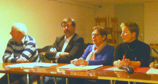 de gauche à droite: Denis DELOUS, Christophe TOUHE-RUMEAU, Marie José GASNIER et Françoise COUACH