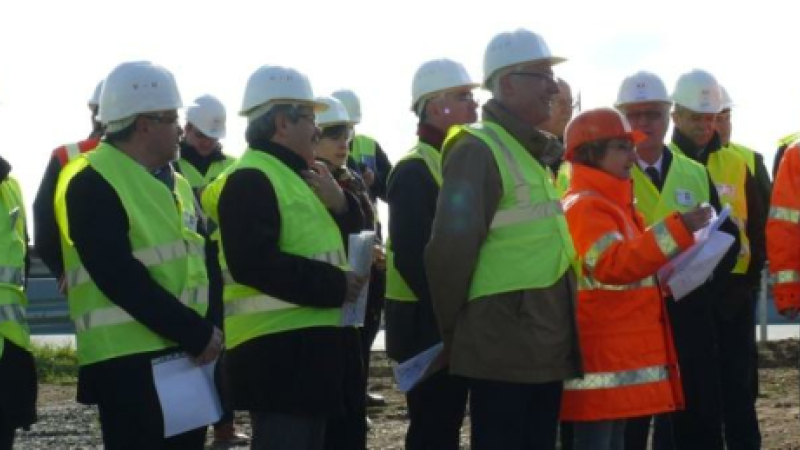 Contournement de Gimont : Les élus ont découvert le premier ouvrage d'art en construction