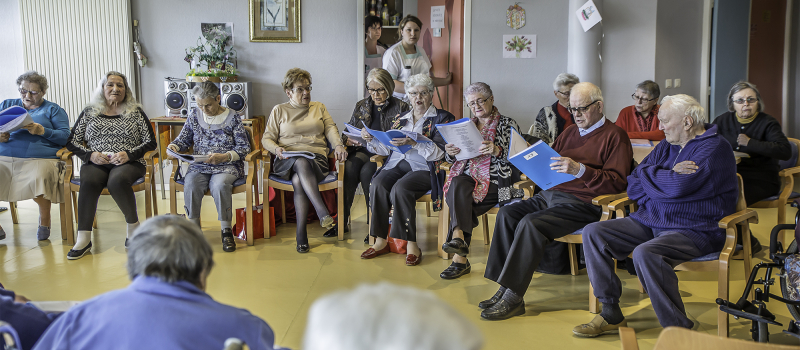 On chante à la maison de retraite de Nogaro