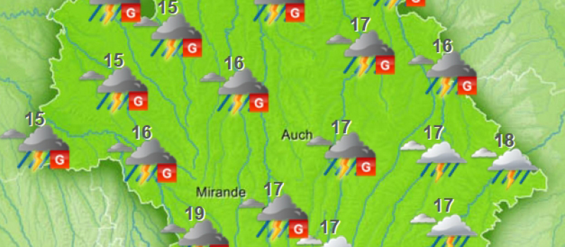 Alerte aux orages de grêle