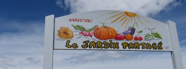 L'entrée du ardin partagé