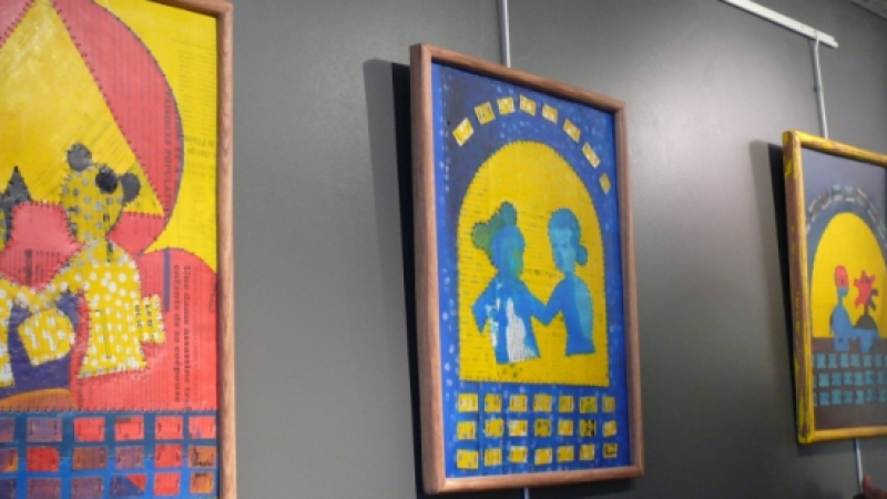 Donatien Alihonou,  prix UNESCO en 2004, expose à la galerie Nou'Arts