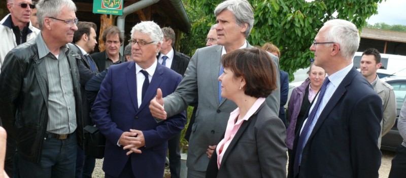 Visite du ministre de l'agriculture Stéphane Le Foll