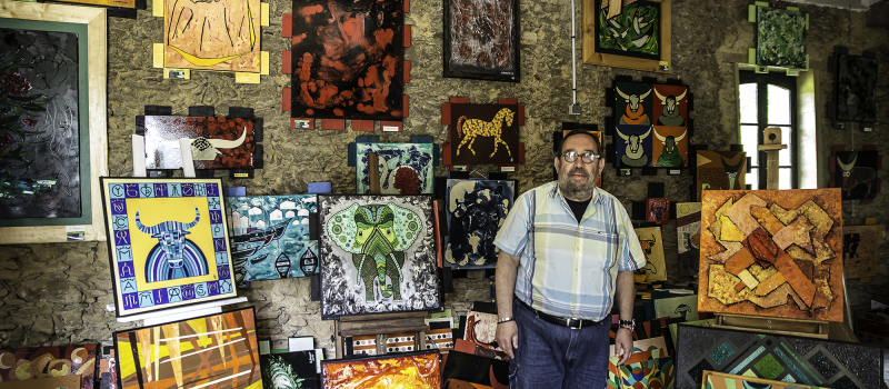 À Nogaro, Bruno Imart expose des toiles très originales